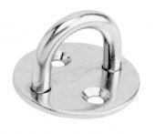 Обушок нержавеющий на круглой пластине