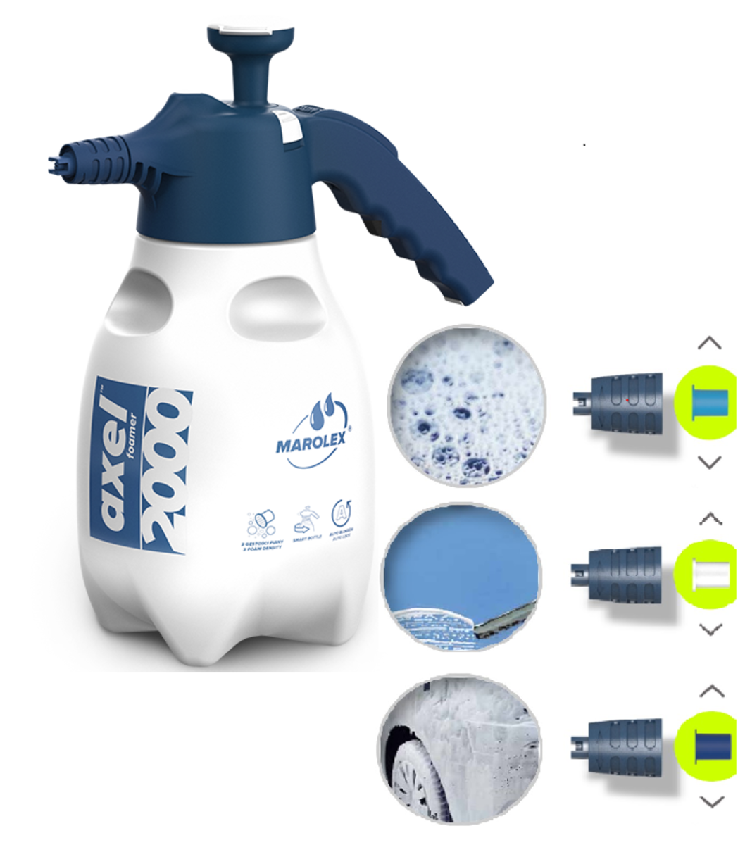 MAROLEX Піногенератор ручний Axel 2000 : 2 л, 0,4MPa, EPDM. 3 режими піни  | S121.103