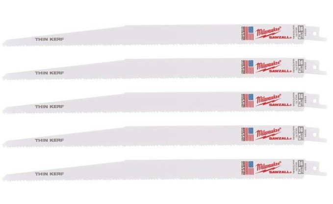 MILWAUKEE Полотно для шаб. пили , 300мм/ крок зуба 3,2/2,1мм, (5шт), (універсальні) | 48005094