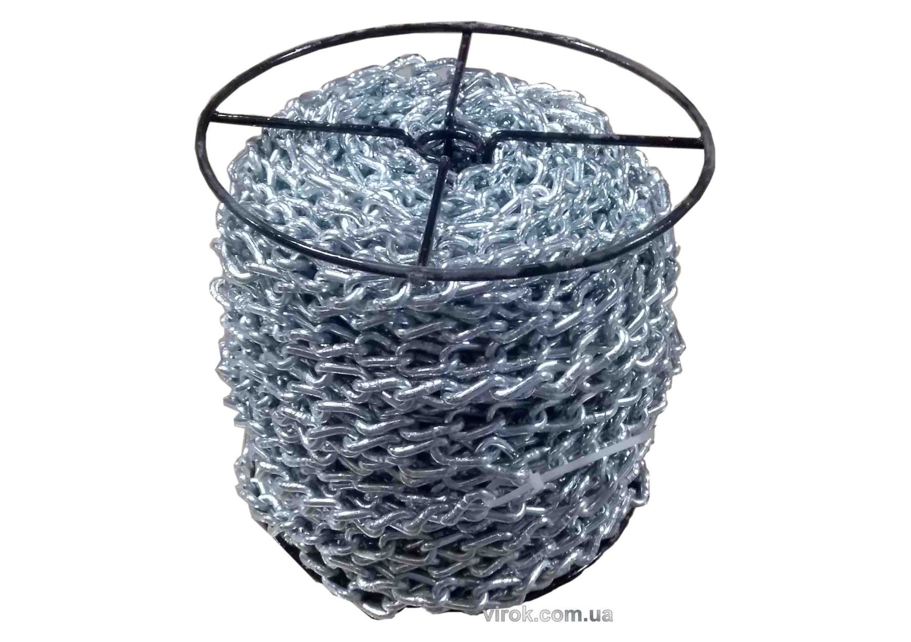 VIROK Ланцюг кручений ланкою оцинкований ТМ "" DIN 5686; Ø= 3 мм, 25 кг, l= 104 м ± 1,0% (TR) | 86V4