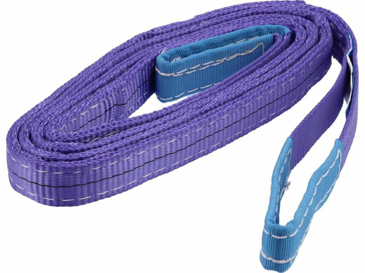 VOREL Строп пасовий з поліестеру 2 петлі по 20 см, заг. l=3 м, шир.- 30 мм, макс. навантаж- 1 т  | 8