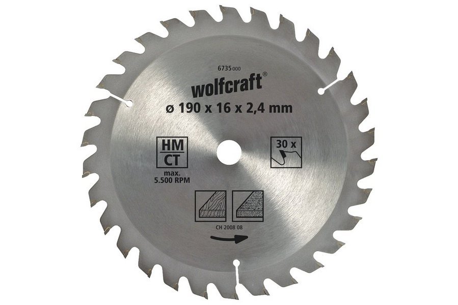 Wolfcraft полотно дисковой пилы Ø 150 x 20 x 2,4 // 6732000