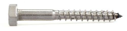 Шуруп по дереву нержавеющий с шестигранной головкой 10х120 DIN 571