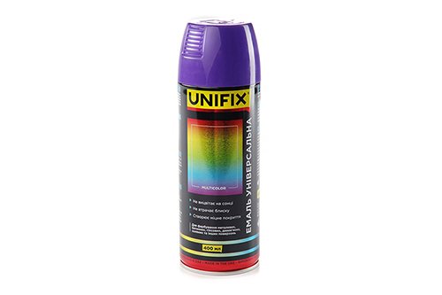 Эмаль универсальная акриловая RAL 4005 Сине-сиреневый гл. 400мл UNIFIX