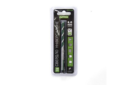 Сверло универсальное 8*115мм APRO