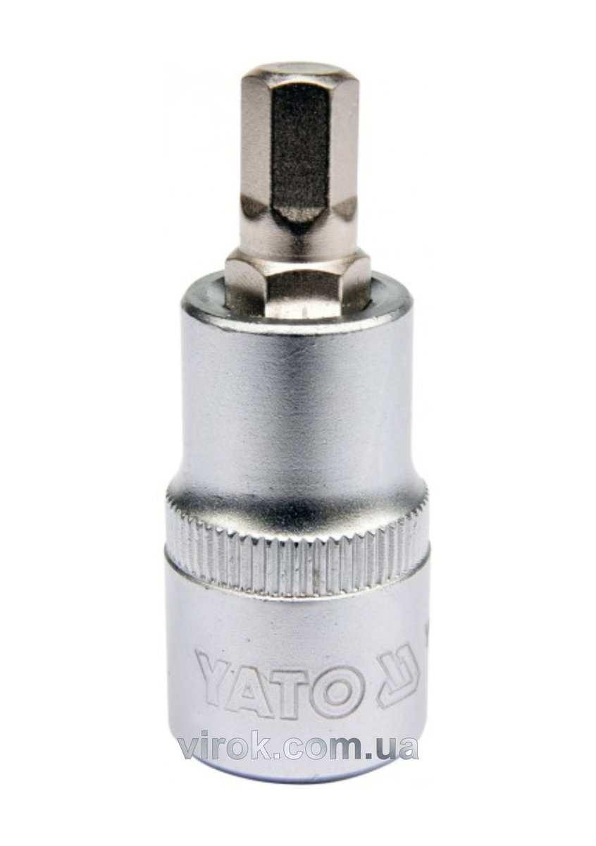 YATO Головка торцева з насадкою HEX YATO : квадрат 1/2". HEX M8, L= 55 мм  | YT-04384