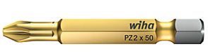 Wiha W04865 Биты PZ2х50 TiN Torsion , Pozidriv 5 шт, форма Е 6,3 , CrV