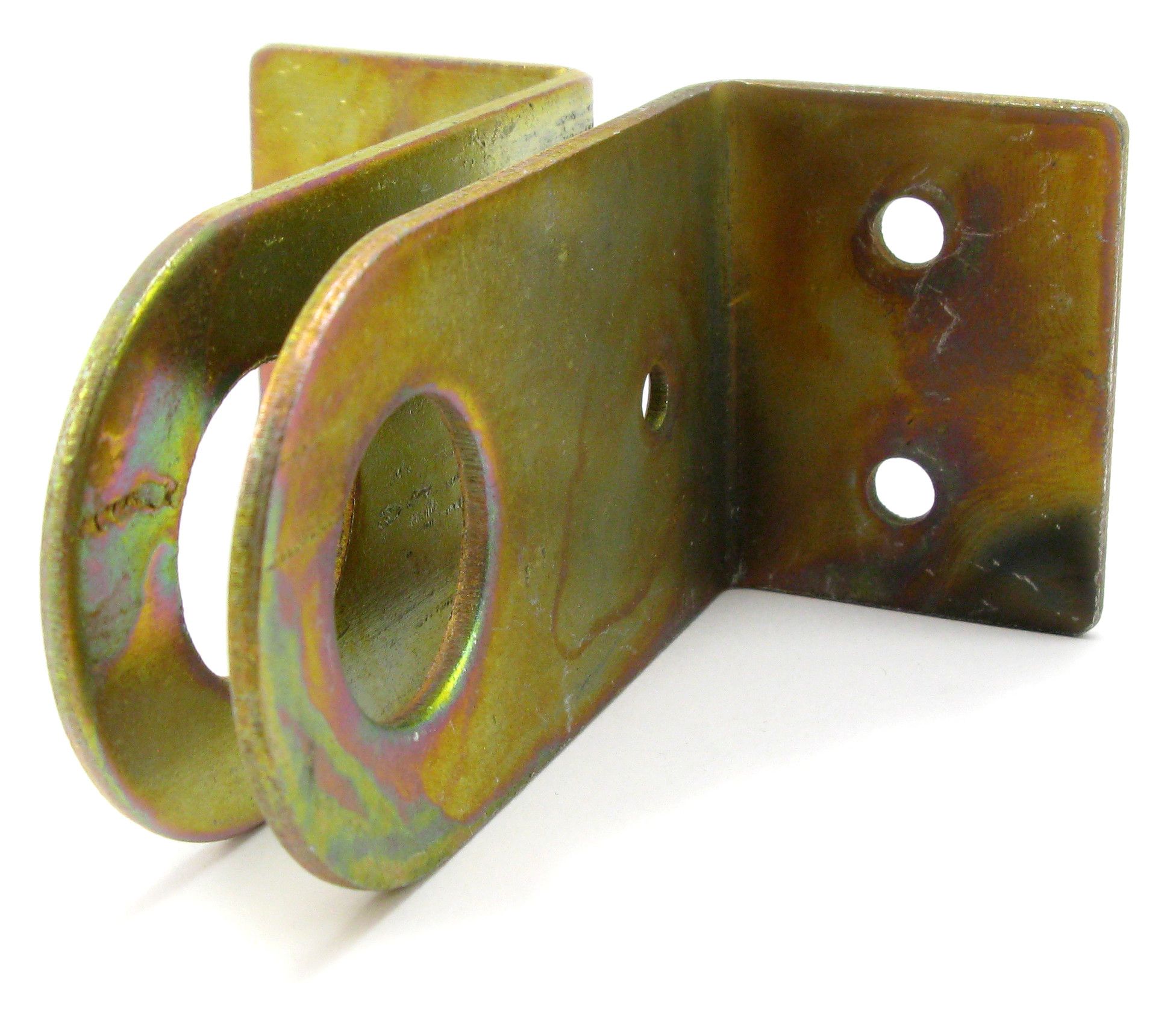 Крепеж для замка. Проушина для замка навесного с замком. Проушина для навесного замка приварная гаражная. Цинк (2 шт). Проушина прямая, 2,0 мм, 70х30 мм, цинк// сибртех/.