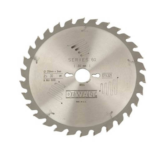 DeWalt DT4322 Пильный диск SERIES 60, d=250х30мм, 40 зубьев, ATB, 10 град.