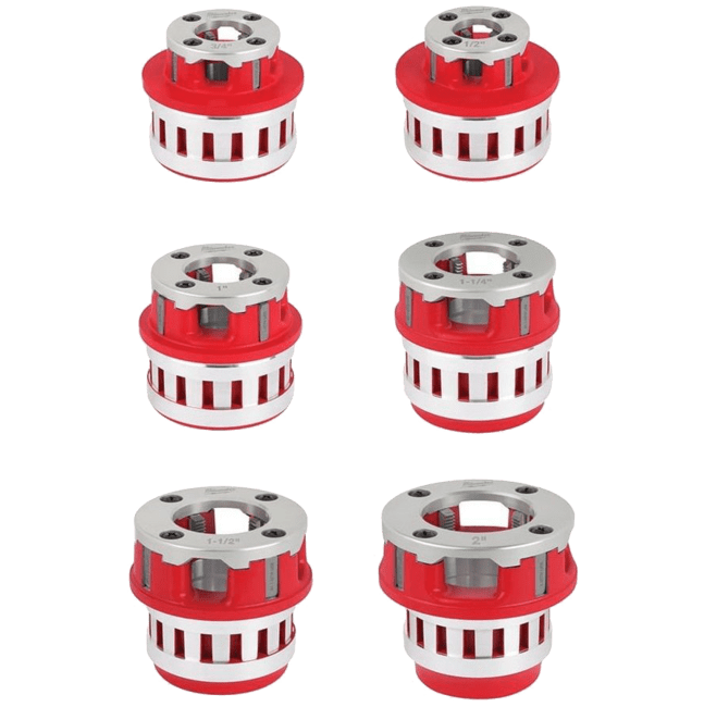 MILWAUKEE Набір головок для нарізання різблення, (для FPT2) (6шт), PACKOUT | 4932480249