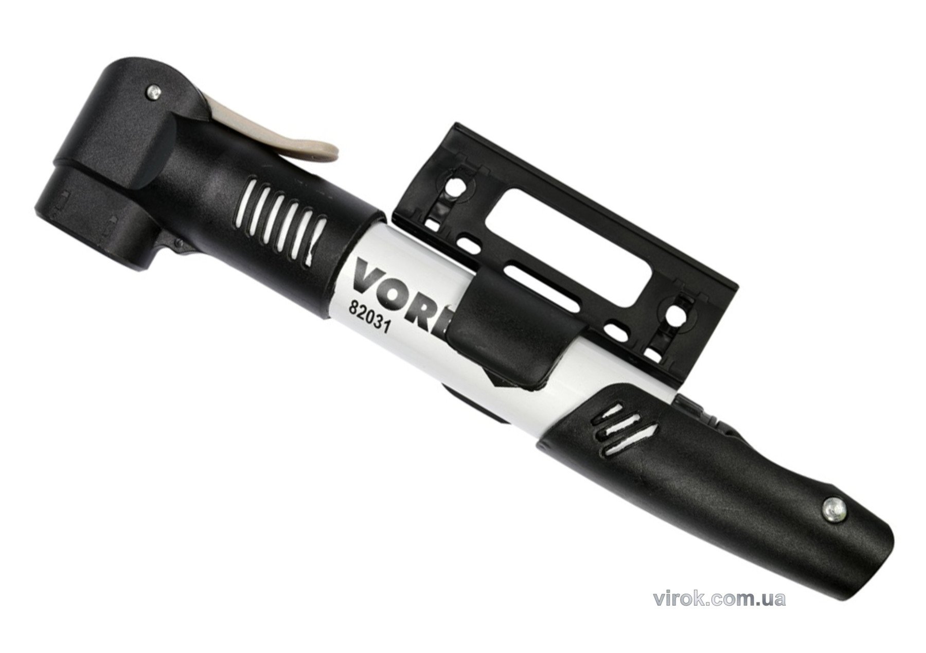 VOREL Насос ручний телескопічний, для велосипеда, в алюмінієвому корпусі  | 82031