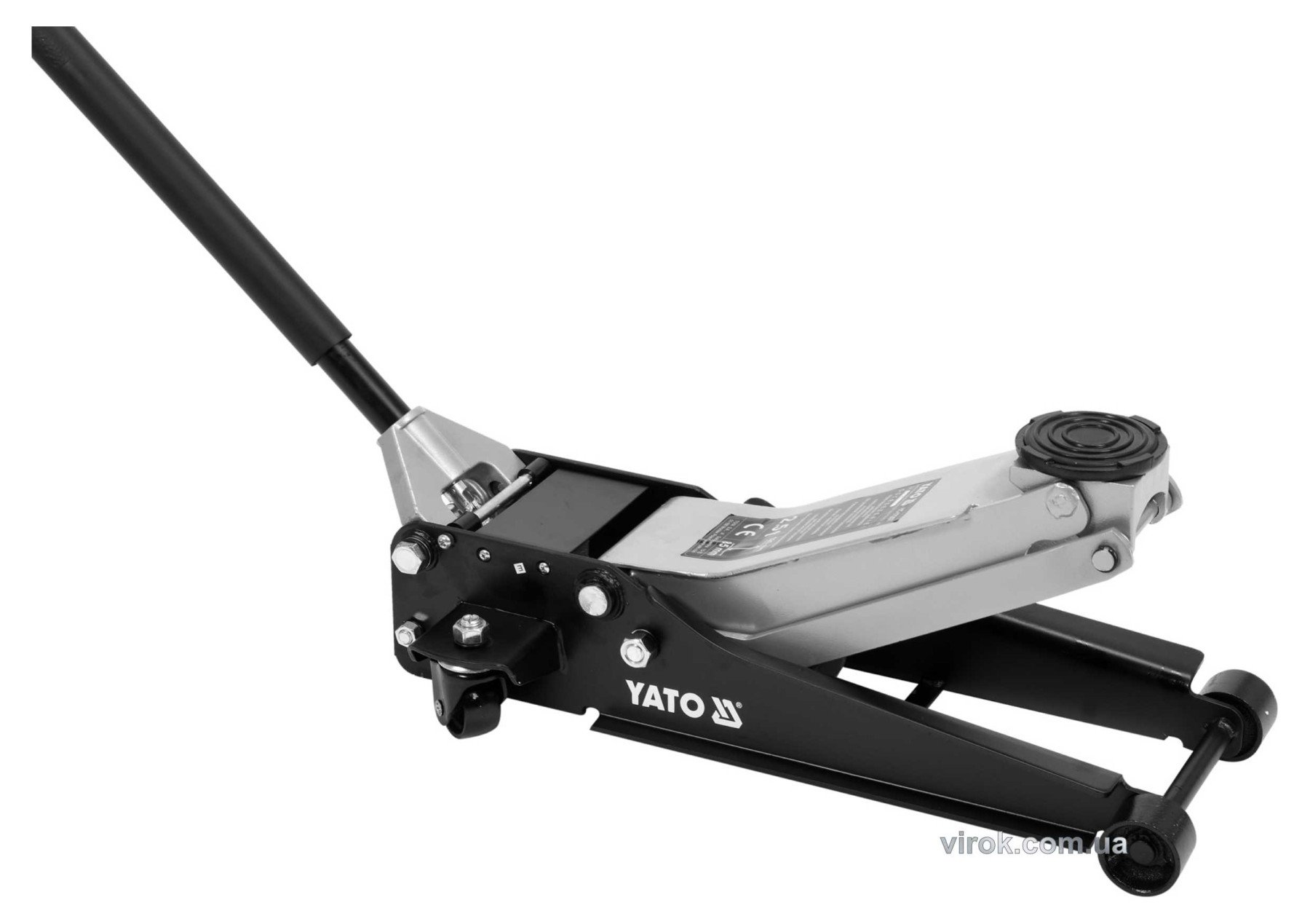 YATO Домкрат гідравлічний підкатний низькопрофільний YATO: 2.5 т, H= 85 - 520 мм  | YT-17207