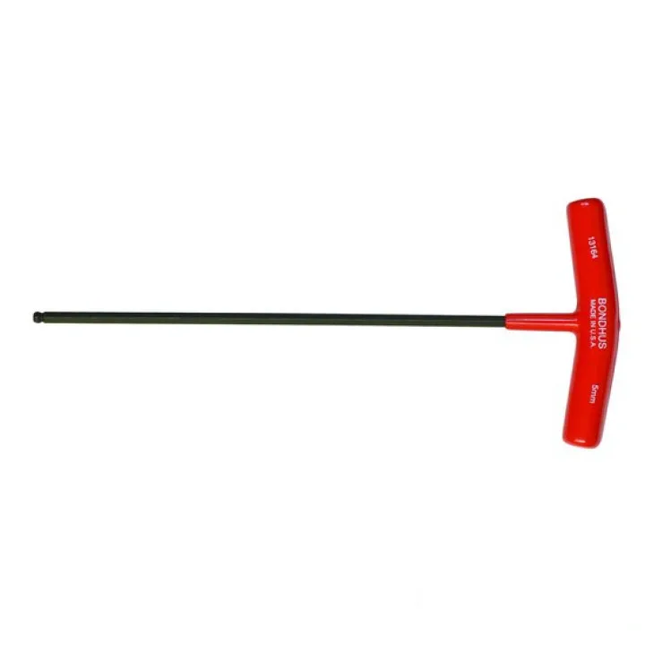 Отвёртка BONDHUS ( БОНДХУС ) Т-образная шестигранна сферическая 5 мм 220 мм.