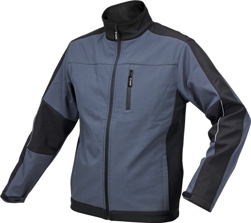 YATO Куртка робоча SOFTSHELL YATO розмір M, чорно-темно-сіра, 3 кишені, 96% поліестер і 4% спандекс 