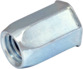 Гайка-заклепка шестигранная потайная головка M6-L (основа 3,5-6,0 мм.)