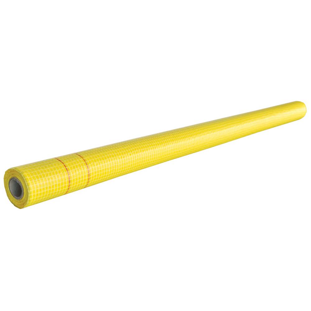 Плівка гідроізоляційна підпокрівельна з мікроперфорацією армована сіткою (жовта), 1500мм, рулон 75