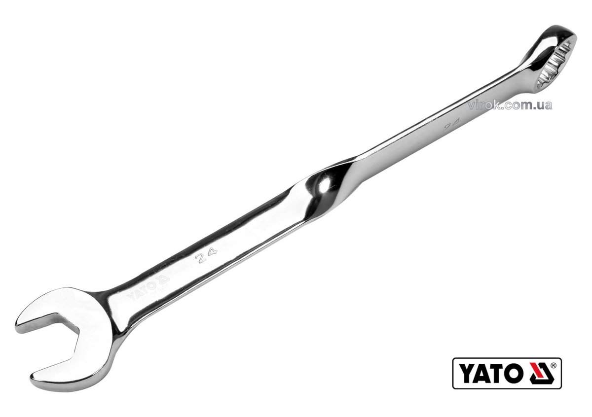YATO Ключ ріжково-накидний, кручений 90° YATO : М= 24 x 329 мм, Cr-V  | YT-01861