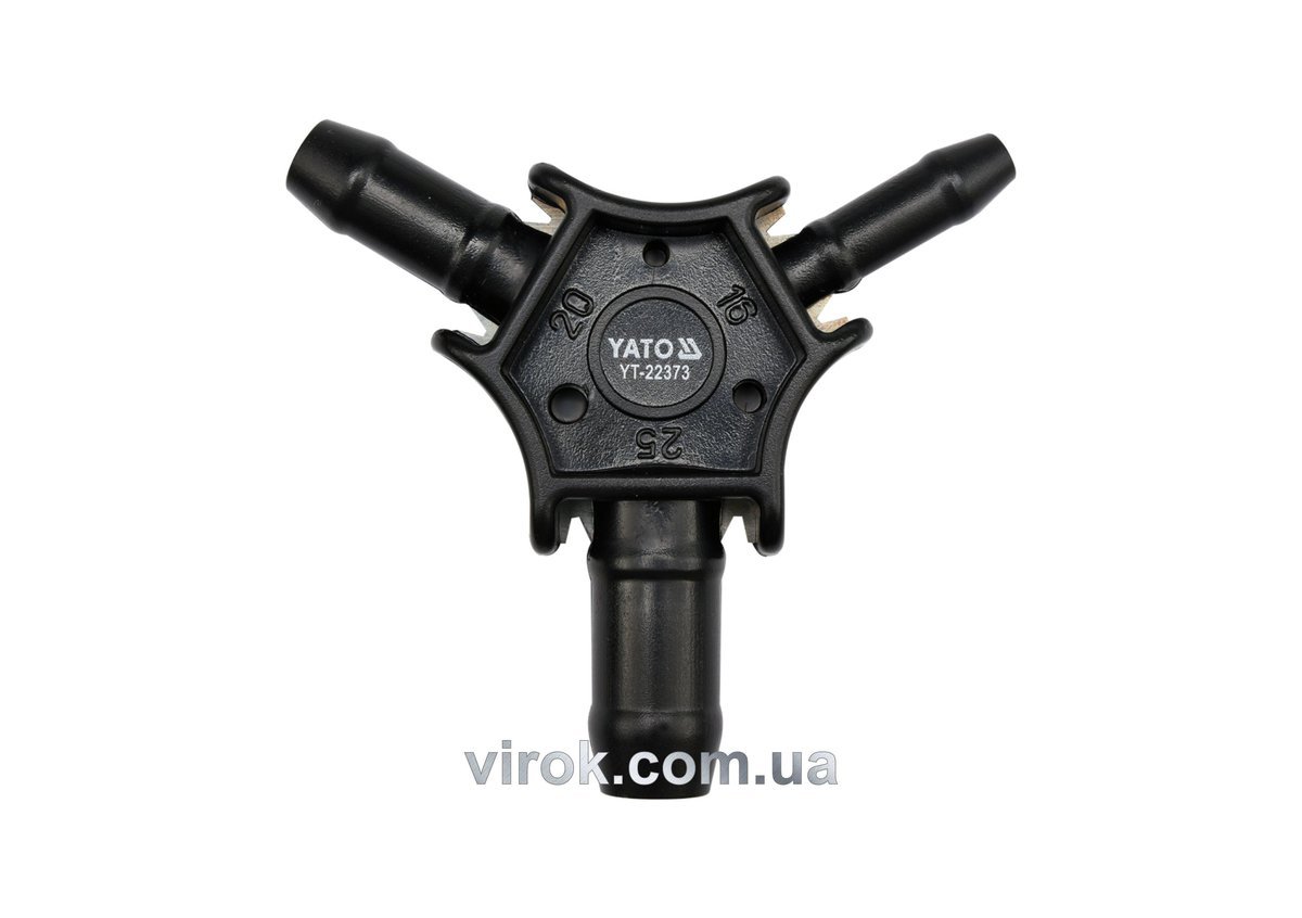 YATO Калібратор трійник для труб PEX-AL-PEX або PERT-AL-PERT Ø= 16, 20, 25 мм  | YT-22373