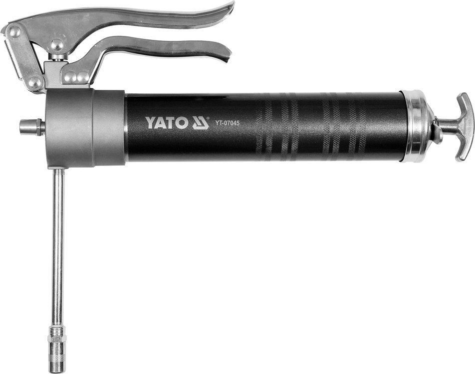 YATO Шприц мастильний YATO, 400 см³, 55 MPa. з жорстк. аплікатором і швидким впорскуванням  | YT-070