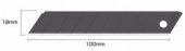 Лезвие OLFA LBB-10 BLACK MAX сегментированное, 18х100х0,5мм, 10шт