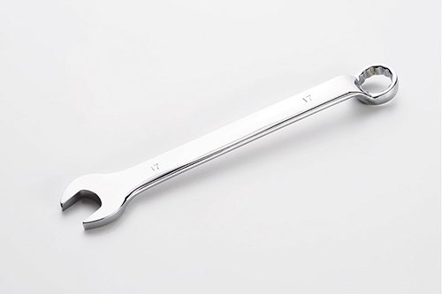 Ключ рожково - накидной глубокий CrV 17мм СИЛА