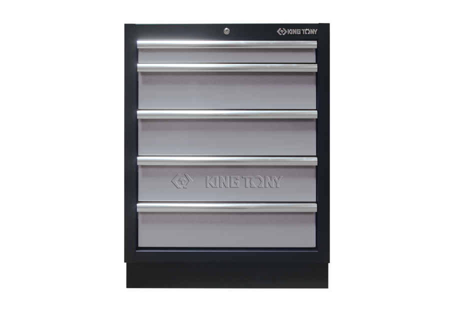 KING TONY Тумба инструментальная серая 5 полочная под верстак | 87D11-05A-KG