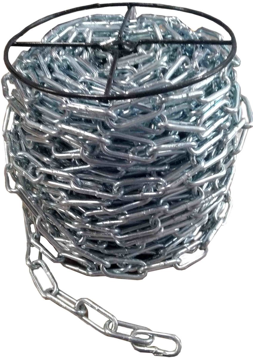 VIROK Ланцюг з короткою ланкою оцинкований ТМ "" DIN 5685A; Ø= 4 мм, 25 кг, l= 86 м ± 1,0% (TR) | 86