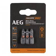 Біта ударна AEG AAK252PZ1, PZ1, 25мм (3шт)