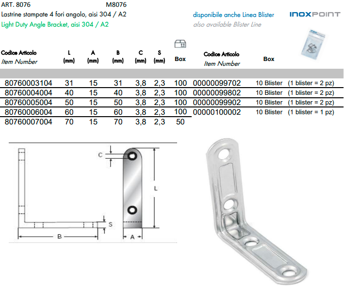 Light Duty Angle Bracket, aisi 304.png Light Duty Angle Bracket, aisi 304.png