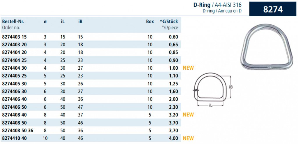 D-ring 8274