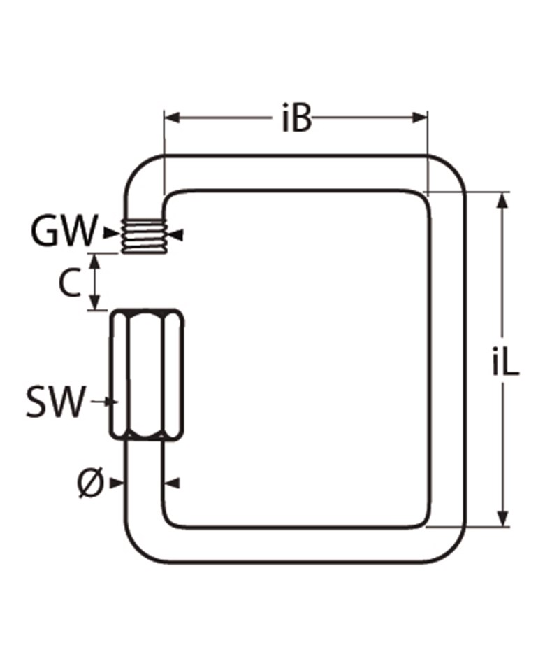 Square shape quick link
