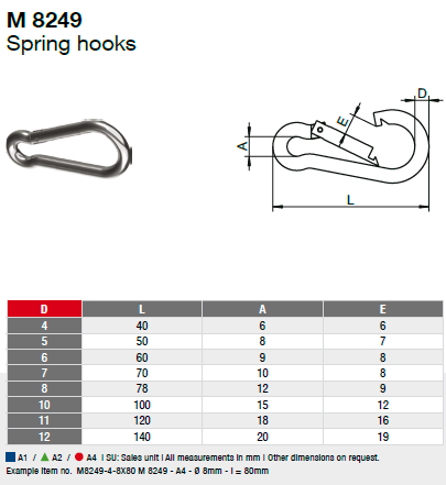  Spring Hook