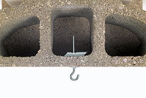 Крепление в пустотелое перекрытие