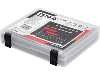 Інструменти і вставки для ремонту різьби YATO М16 х 2.0 мм, компл. 15 шт. [10]