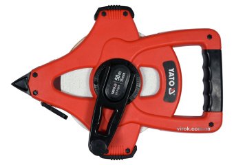 YATO Рулетка геодезична скловолоконна YATO : L= 50 м x 15 мм, ручне змотування  | YT-71541