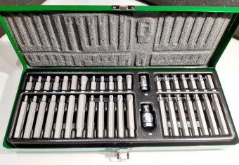 Набор бит TOPTUL 10мм HEX,TORX,SPLINE 40ед. GAAD4002
