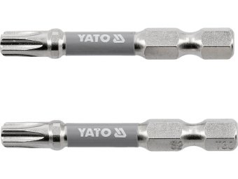 Насадка викруткова YATO TORX T30 х 50 мм. HEX 1/4", покрита нікелем, 2 шт.[10]