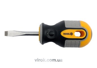 VOREL Викрутка плоска : SL5 х 38 мм. Cr-V  | 60915