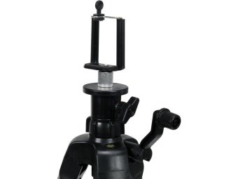 Штатив тринога YATO телескоп (3 секціі) різьб кріпле 1/4" 20UNC і 5/8" 18UNF, H= 51-120 cм. з алюмін