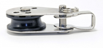 Блок мини нержавеющий такелажный c мочкой 59 мм /// 8391
