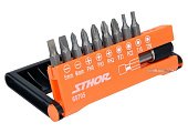 STHOR Набір насадок викруткових : 1/4", l= 25 мм, з тримачем- 60 мм, кпл. 10 шт.  | 65705
