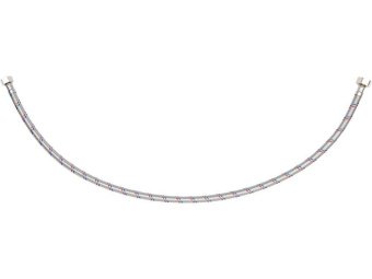 Шланг водопровідний з опліткою з нерж сталі FALA l= 800мм, Ø= 8/12, з'єднання F-1/2" х F-3/8" 1 МПа