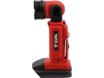 Ліхтар акумуляторний COB і SMD-діод. YATO 18В 2.5/1.2 Вт,250/100 Lm,оберт- 90°/180°(БЕЗ АКУМУЛЯТОРА)