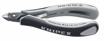 KNIPEX Прецизійні кусачки бокові для електроніки 79 02 120 ESD | 79 02 120 ESD
