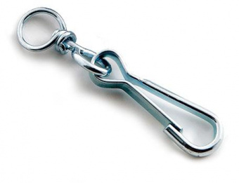 Карабин пружинный с вертлюгом  30 мм