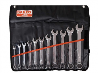 BAHCO 111Z\8T Набор ключей комбинированных укороченных 3/8-7/8"; Crv сталь