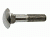 Болт мебельный нержавеющий DIN 603 8x 50, A2