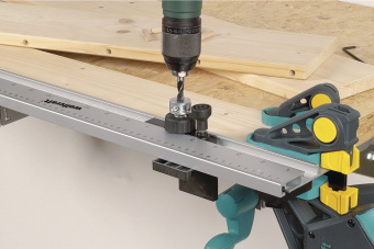 Wolfcraft рейка-шаблон для выполнения соединений на шкантах Ø 5, 6, 8, 10 // 4650000