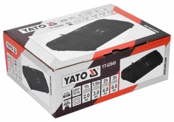 YATO Зарядний пристрій YATO для Li-Ion 18 В з 2 терміналами. від мережі 230 В  | YT-82849