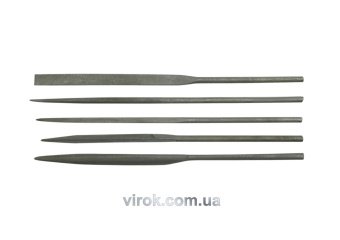 VOREL Надфілі : L= 4,0x160 мм, Без ручки, Набір 10 Шт/Уп.  | 25380